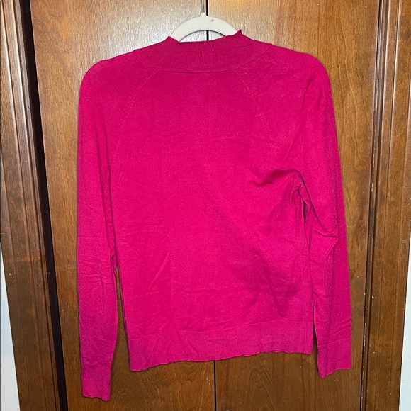 Talbots Fuchsia Knit Sweater Petite Medium - Picture 3 of 3